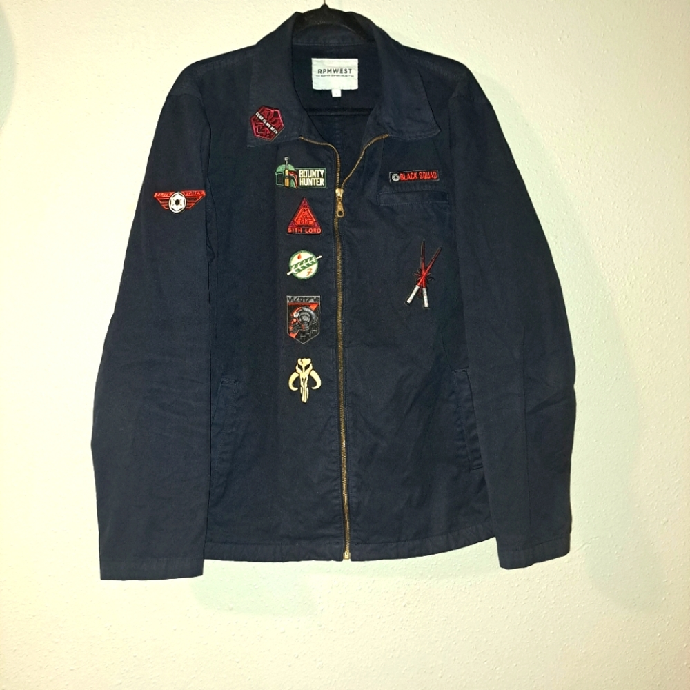 RPM West Men's Patchwork Zip Up Jacket